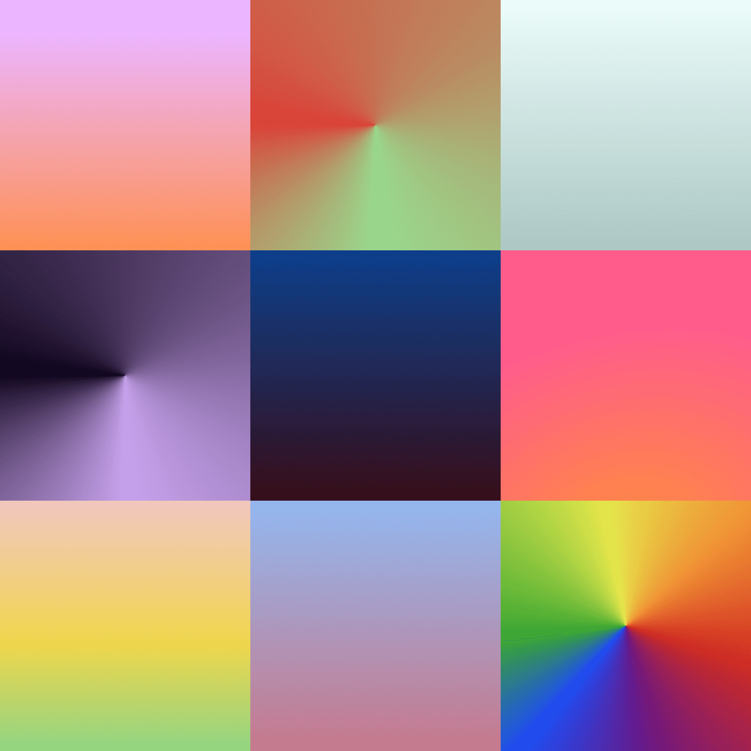 An image showing different background colors.